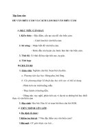 Giáo án Ngữ văn 7 bài 7: Đề văn biểu cảm và cách làm bài văn biểu cảm