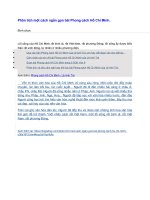 Phân tích một cách ngắn gọn bài phong cách hồ chí minh