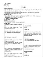 Giáo án Ngữ văn 7 bài 3: Từ láy