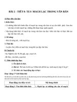 Giáo án Ngữ văn 7 bài 2: Mạch lạc trong văn bản