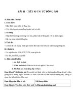 Giáo án Ngữ văn 7 bài 11: Từ đồng âm