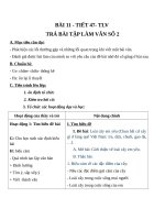 Giáo án Ngữ văn 7 bài 11: Trả bài tập làm văn số 2