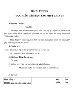 Giáo án Ngữ văn 7 bài 7: Sau phút chia ly (trích Chinh phụ ngâm khúc)