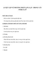Giáo án Ngữ văn 7 bài 20: Luyện tập về phương pháp lập luận trong văn nghị luận