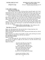 ĐỀ KHẢO SÁT CHẤT LƯỢNG LẦN 3 MÔN: NGỮ VĂN LỚP 10