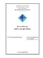 Đồ án kết cấu bê tông (khung không gian) b1306979 