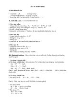 Tóm tắt lý thuyết Hóa học 11: Photpho và hợp chất của photpho