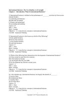 Test bank international business; the new realities  4e ch1 