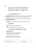 Giáo án Ngữ văn 8 bài 11: Luyện nói: Kể chuyện theo ngôi kể kết hợp với miêu tả và biểu cảm