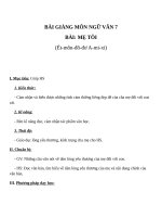 Giáo án Ngữ văn 7 bài 3: Quá trình tạo lập văn bản