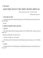 Giáo án Ngữ văn 7 bài 6: Buổi chiều đứng ở phủ Thiên Đường trông ra (Thiên Trường vãn vọng)