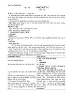 Giáo án Ngữ văn 8 bài 18: Nhớ rừng