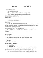 Giáo án Ngữ văn 8 bài 7: Tình thái từ