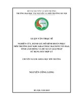 (Luận văn thạc sĩ) Nghiên cứu, đánh giá mô hình hoàn phục môi trường đất khu khai thác bauxite Tân Rai, tỉnh Lâm Đồng và đề xuất các giải pháp sử dụng đất hợp lý