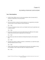 Test bank business and administrative communication 11th 11e 