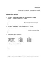 Test bank financial statement analysis 11th 11e ch1 