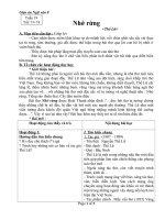 Giáo án Ngữ văn 8 bài 18: Nhớ rừng