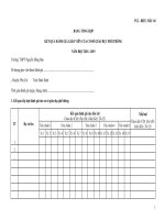 Mẫu đánh giá chuẩn giáo viên theo thông tư 202018