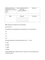 đề thi  toán lớp 4 kì II