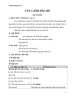 Giáo án Ngữ văn 8 bài 20: Tức cảnh Pác Bó