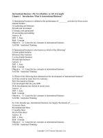 Test bank international business; the new realities  4e ch12 