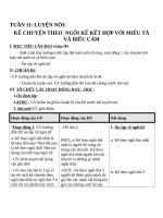Giáo án Ngữ văn 8 bài 11: Luyện nói: Kể chuyện theo ngôi kể kết hợp với miêu tả và biểu cảm