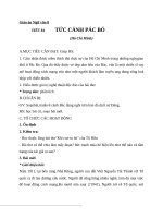 Giáo án Ngữ văn 8 bài 20: Tức cảnh Pác Bó