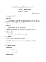 Giáo án Ngữ văn 7 bài 6: Buổi chiều đứng ở phủ Thiên Đường trông ra (Thiên Trường vãn vọng)