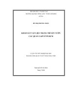 LUẬN VĂN BÁO CÁO THIẾT KẾ CẢNH QUẢN MÔI TRƯỜNG ĐAI HỌC NÔNG LÂM 2008
