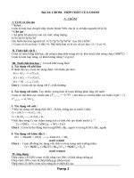 Tóm tắt lý thuyết Hóa học 12: Crom và hợp chất của crom