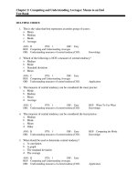Statistics salkind 4e test bank ch02 