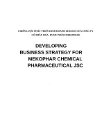 Chiến lược phát triển kinh doanh 2010 2015 của công ty cổ phần hóa dược mekophar tiếng anh 