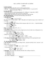 Tóm tắt lý thuyết Hóa học 12: Đồng và hợp chất của đồng