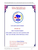 skkn một vài kinh nghiệm lồng ghép ca dao, tục ngữ tạo hứng thú học tập cho học sinh ở môn địa lí THCS 