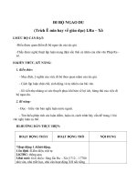 Giáo án Ngữ văn 8 bài 27: Đi bộ ngao du