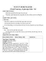 Giáo án Ngữ văn 8 bài 27: Đi bộ ngao du