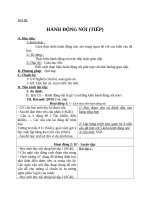 Giáo án Ngữ văn 8 bài 24: Hành động nói ( tiếp theo )