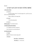 Giáo án Ngữ văn 8 bài 31: Luyện tập văn bản tường trình