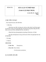 Giáo án Ngữ văn 8 bài 25: Bàn luận về phép học