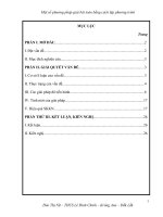 skkn một số phương pháp giải bài toán bằng cách lập phương trình 