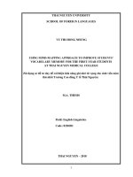 (Luận văn thạc sĩ) Sử dụng sơ đồ tư duy cải thiện khả năng ghi nhớ từ vựng cho sinh viên năm thứ nhất trường Cao đẳng Y tế Thái Nguyên