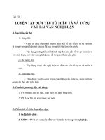 Giáo án Ngữ văn 8 bài 29: Luyện tập đưa các yếu tố tự sự và miêu tả vào bài văn nghị luận