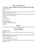 Giáo án Ngữ văn 8 bài 25: Viết bài tập làm văn số 6  Văn nghị luận