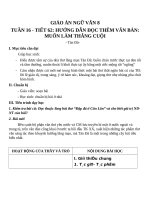 Giáo án Ngữ văn 8 bài 16: Muốn làm thằng Cuội