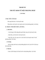 Giáo án Ngữ văn 8 bài 19: Thuyết minh về một phương pháp