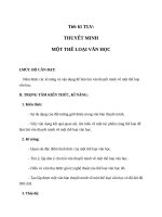 Giáo án Ngữ văn 8 bài 15: Thuyết minh về một thể loại văn học