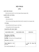 Giáo án Ngữ văn 8 bài 27: Hội thoại ( tiếp theo )