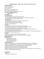 Giáo án dạy học theo chủ đề Hóa học 12: Amin Aminoaxit