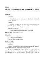 Giáo án Ngữ văn 8 bài 25: Luyện tập về xây dựng và trình bày luận điểm