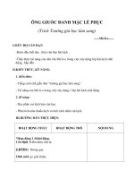 Giáo án Ngữ văn 8 bài 29: Ông Giuốc  đanh mặc lể phục